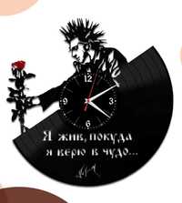 Часы настенные из пластинки Король и Шут множество музыкальных тем