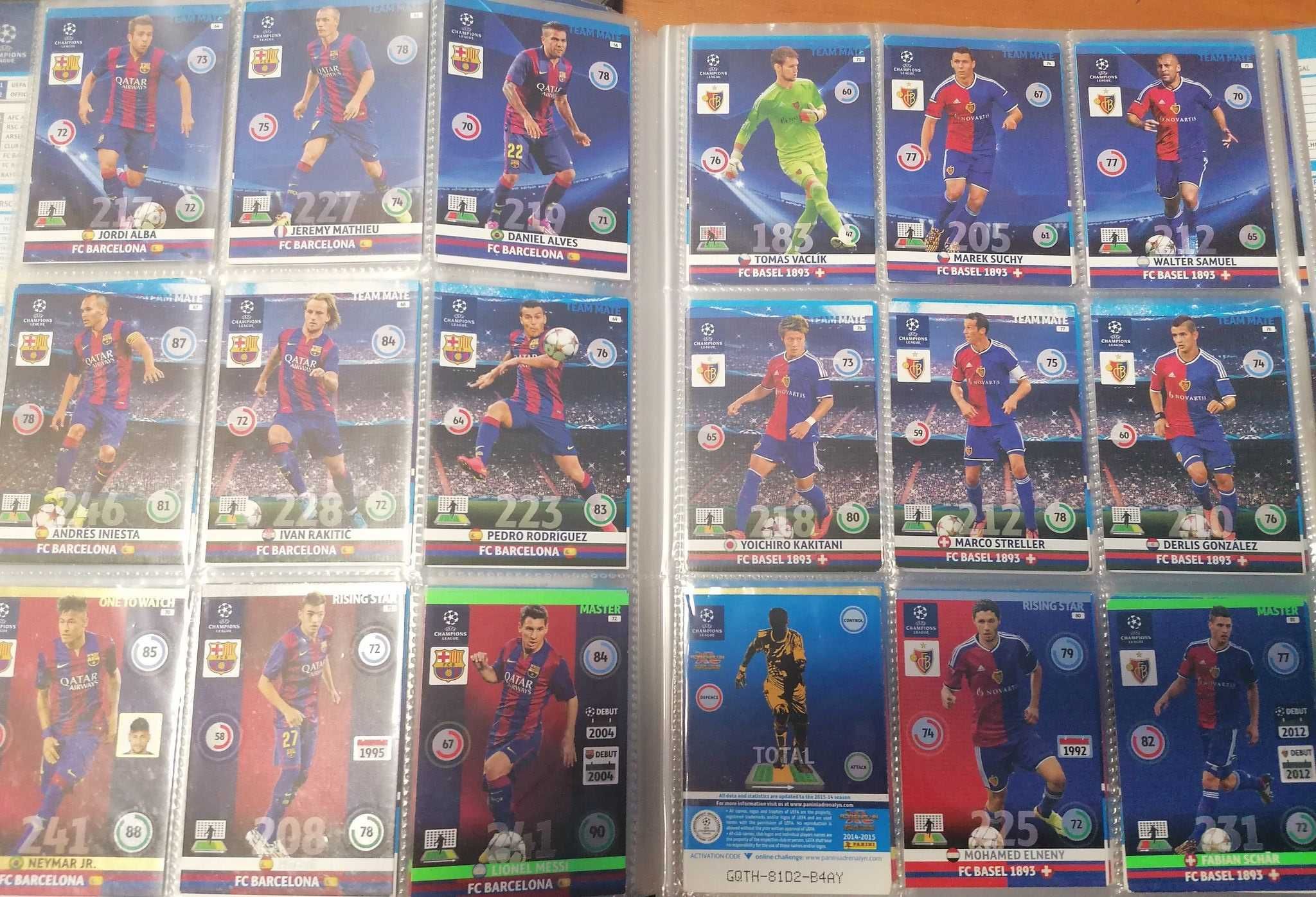 Karty Panini Champions League 2014-15