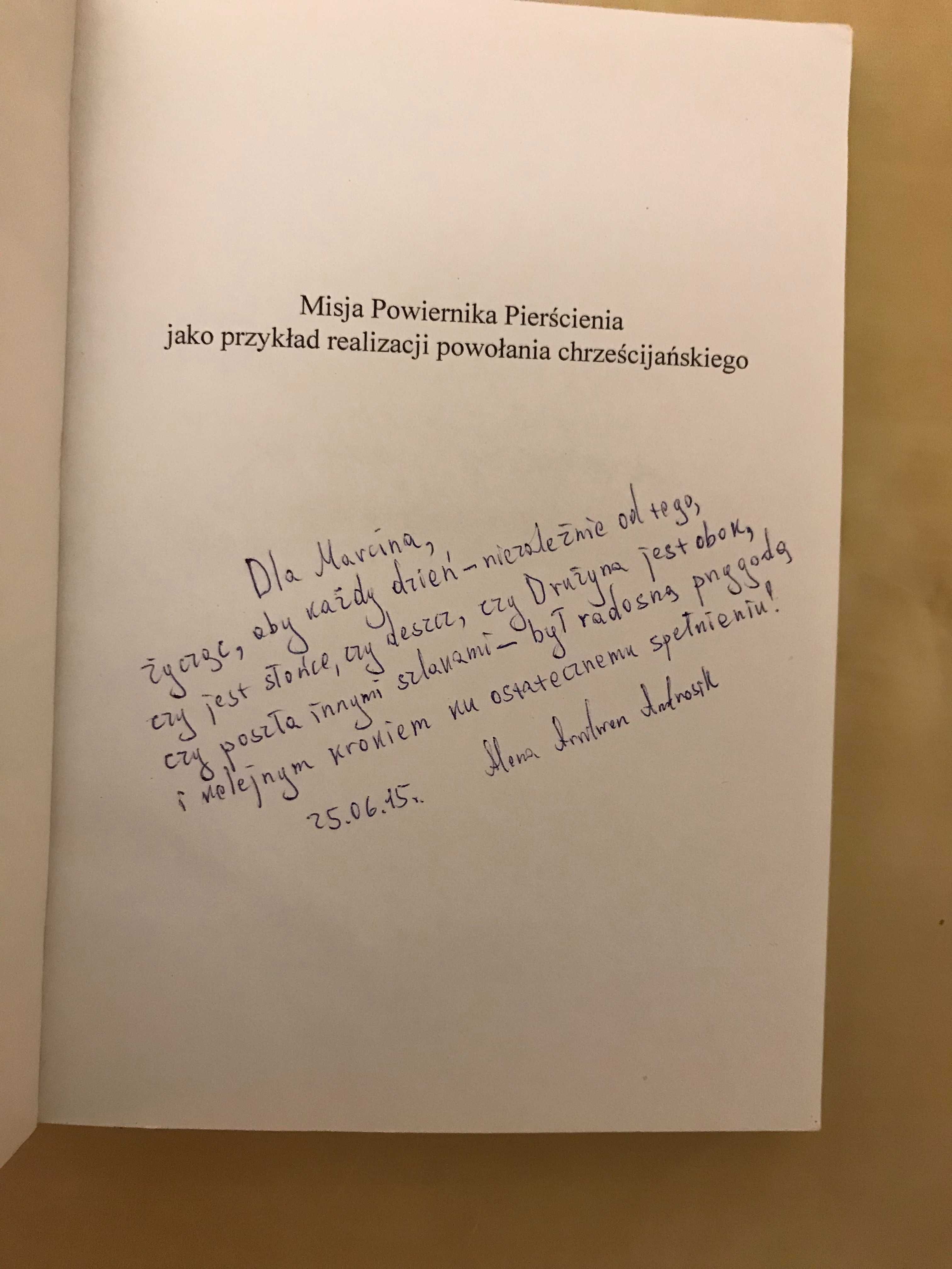 Misja Powiernika Pierścienia Androsik Tolkien Hobbit autograf UNIKAT