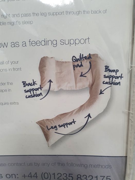 Poduszka 2w1 ciążowa lub do karmienia DREAM GENII oryginalna angielska