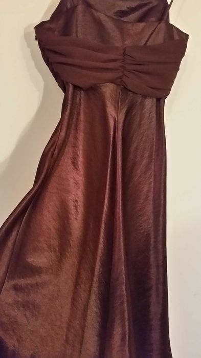 Balowa suknia w kolorze wina, rozm. S