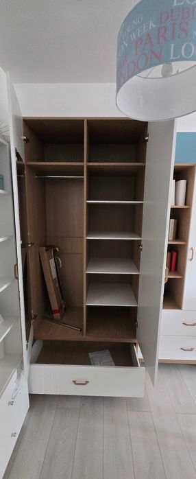 MEBLIK Scandi Hygge Oak szafa regał