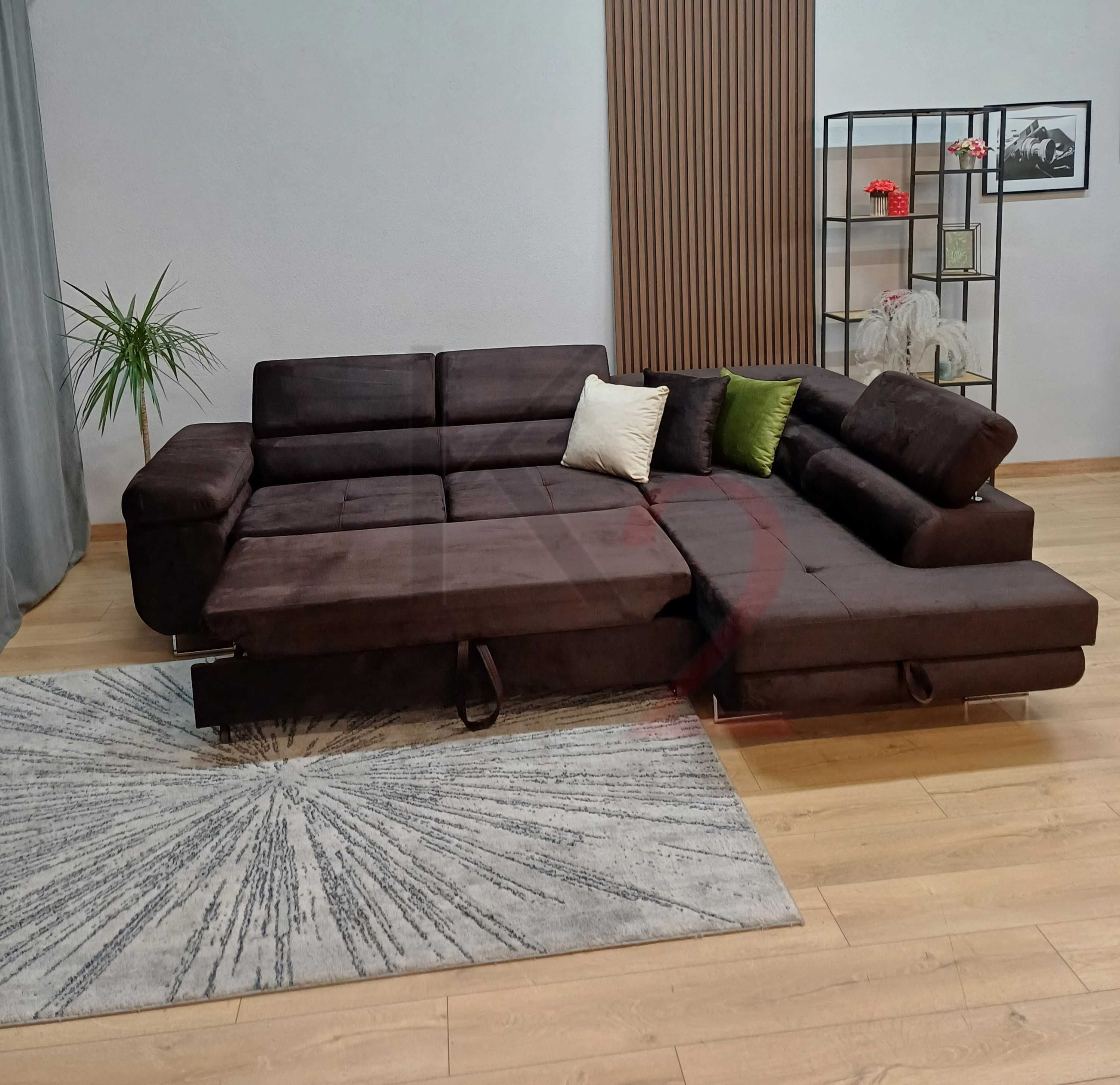 Narożnik Arteon rogówka kanapa POD WYMIAR łóżko sofa USB  +GRATIS