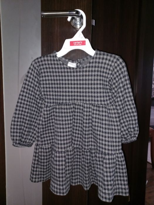 Фирменное стильное платье Zara на девочку 1,5-2 года