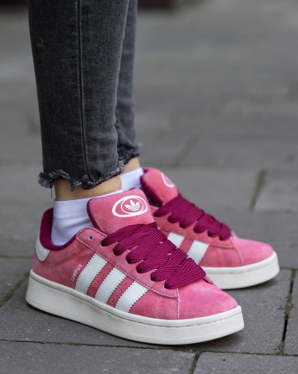 Жіночі кросівки Adidas Campus  Suede Pink Strata