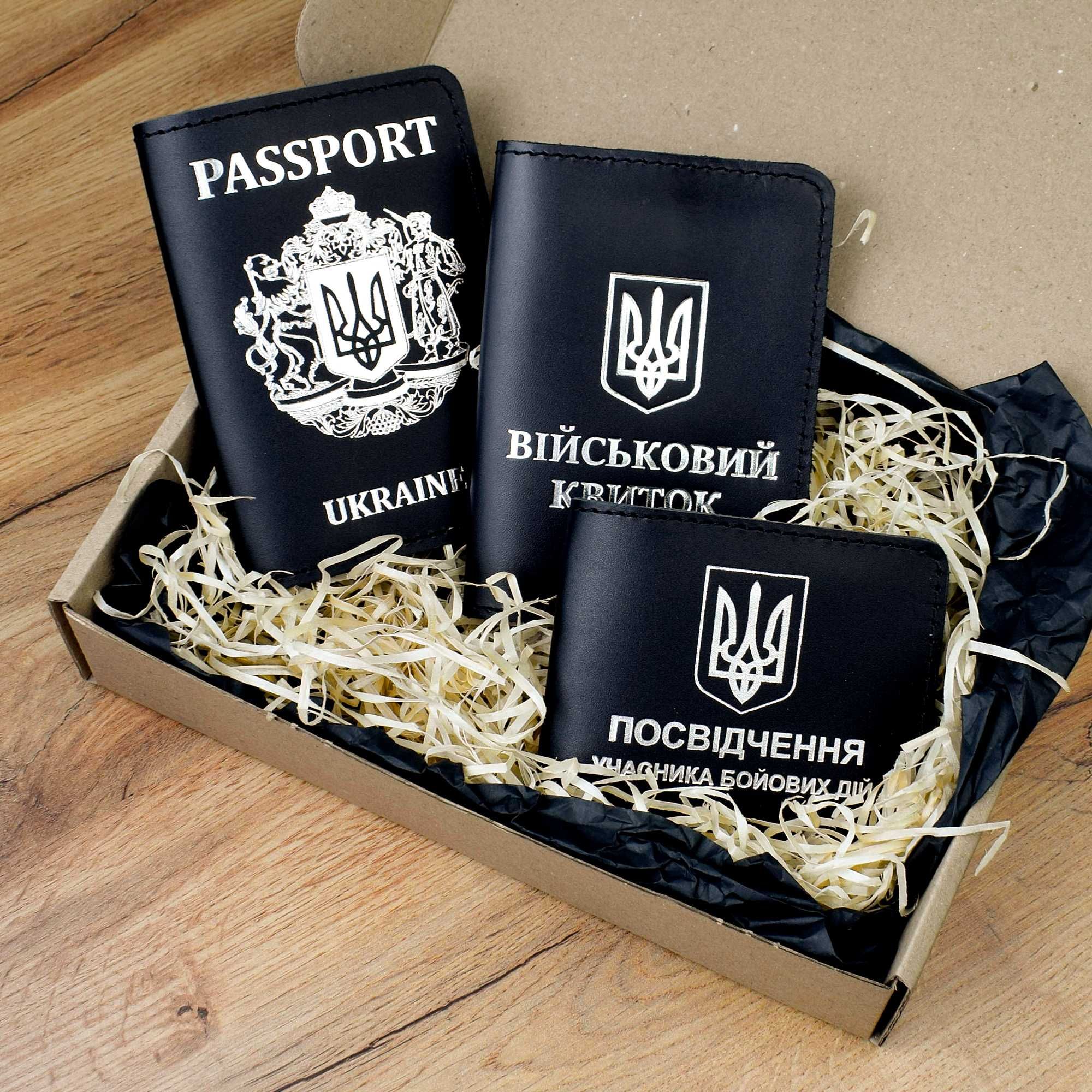 Шкіряні обкладинки/Подарункові набори