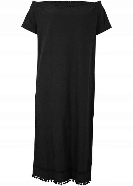 B.P.C midi czarna sukienka carmen 40/42.