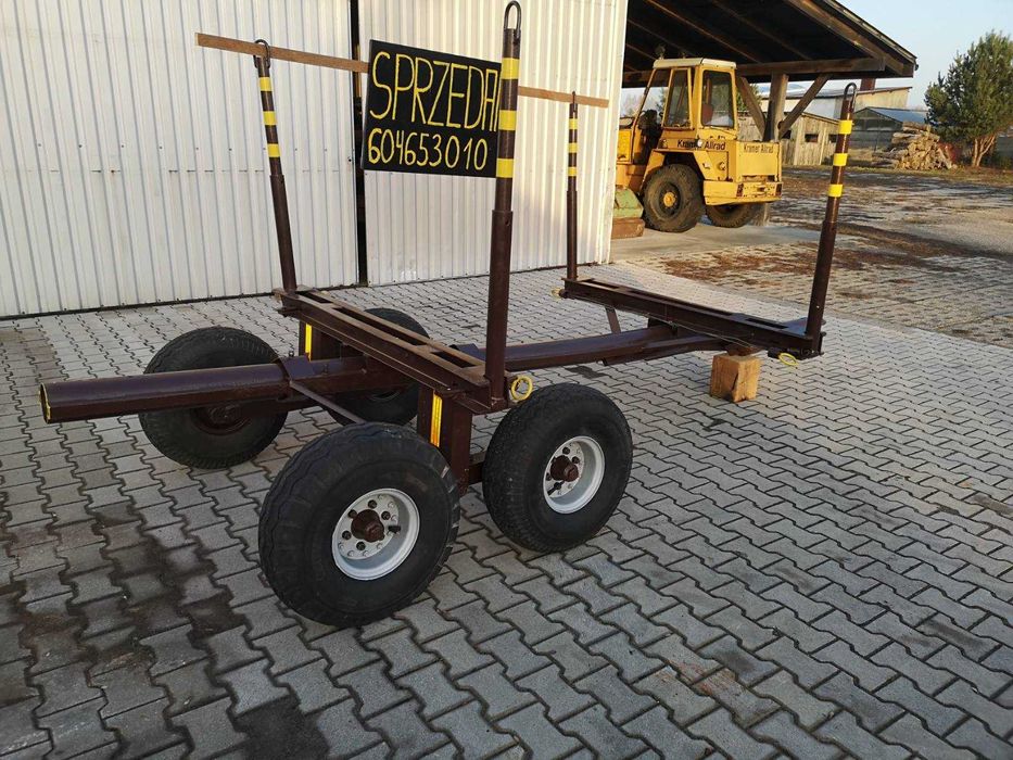 przyczepa leśna tandem do drewna