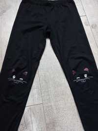 Czarne legginsy z kotem Terranova 140-146