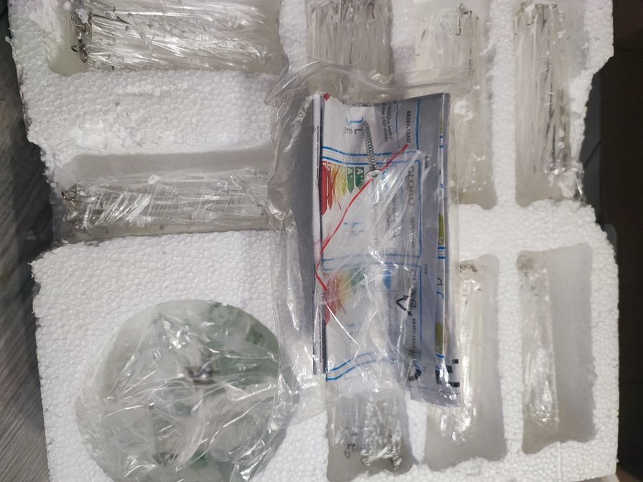 GLOBO MATHILDA  lampa sufitowa żyrandol led  wiszace kryształki