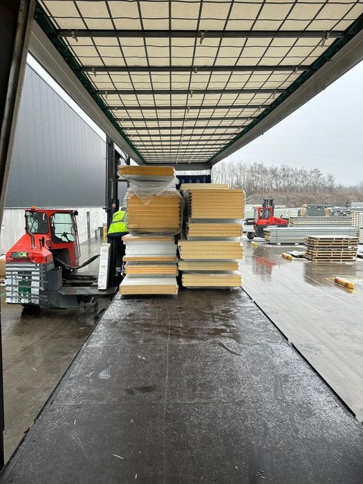 Płyta warstwowa 80mm biala/biała II gat bardzo ładna