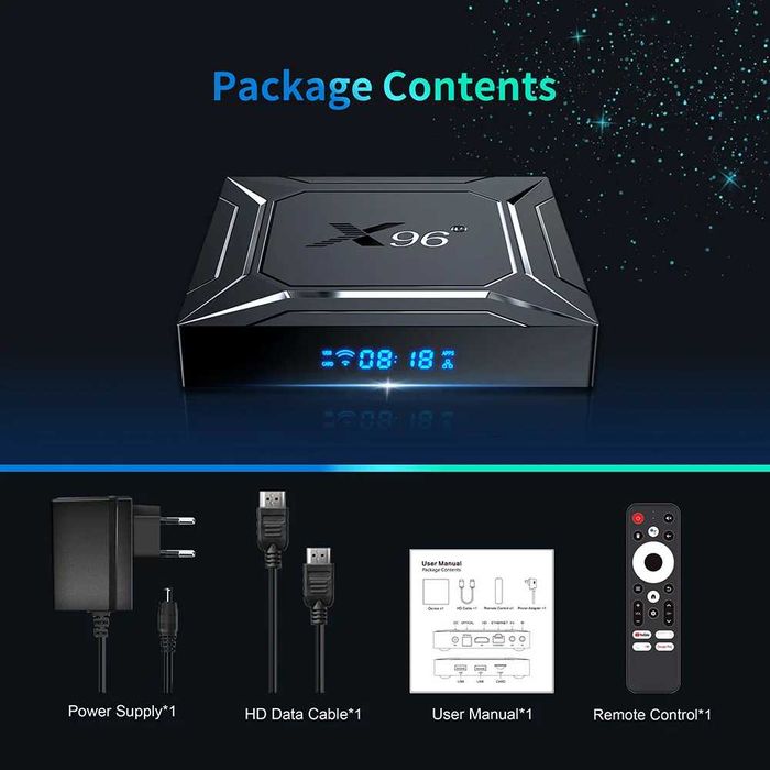 Смарт ТВ приставка X96 M200  2-4/32-64 Гб Smart TV Box Android 14 X88