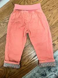 Spodnie dla dziewczynki z miękkiego sztruksu Lupilu r. 86