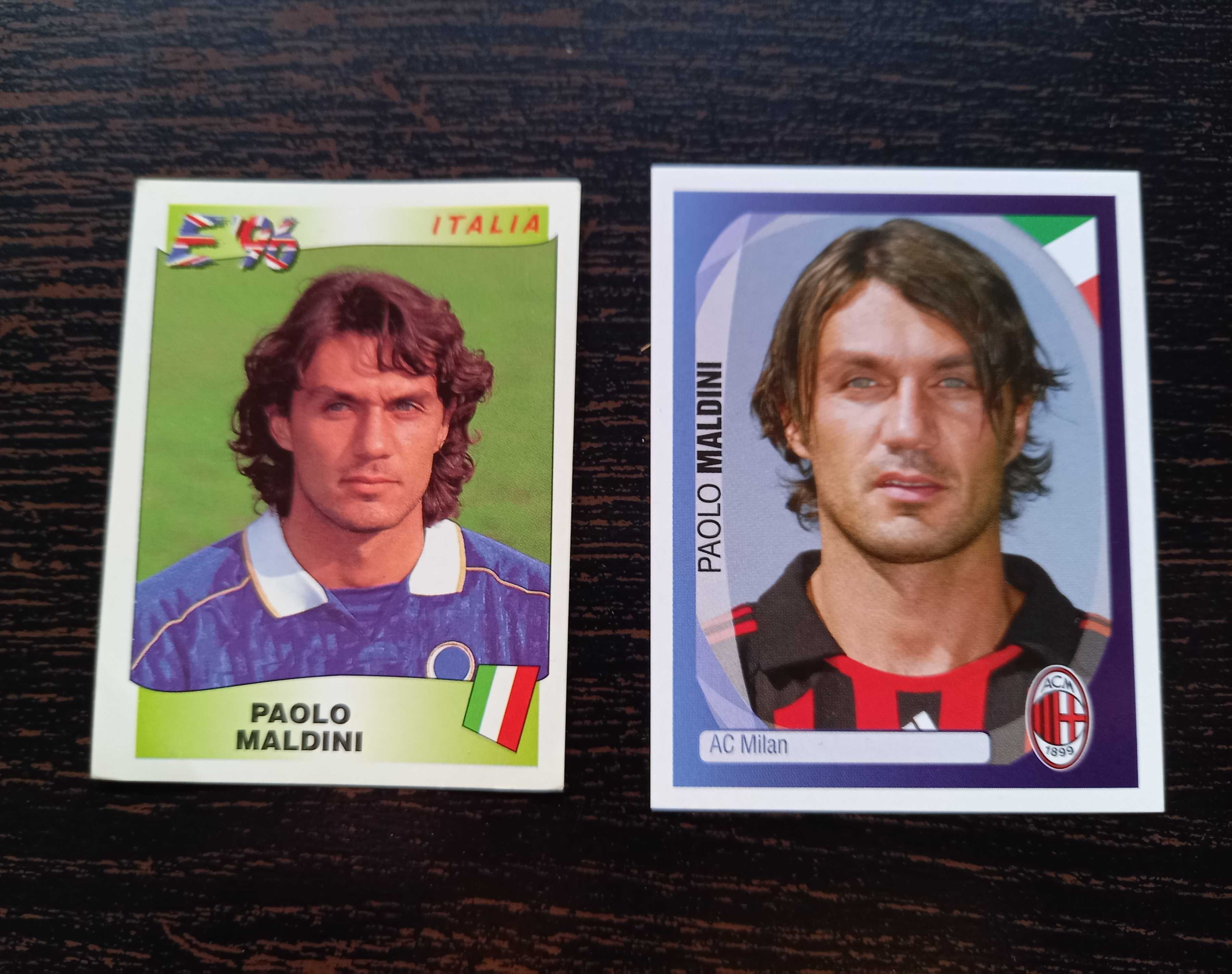 Cromos futebol de Paolo Maldini da Panini