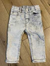 Jeansy H&M, 74 cm.