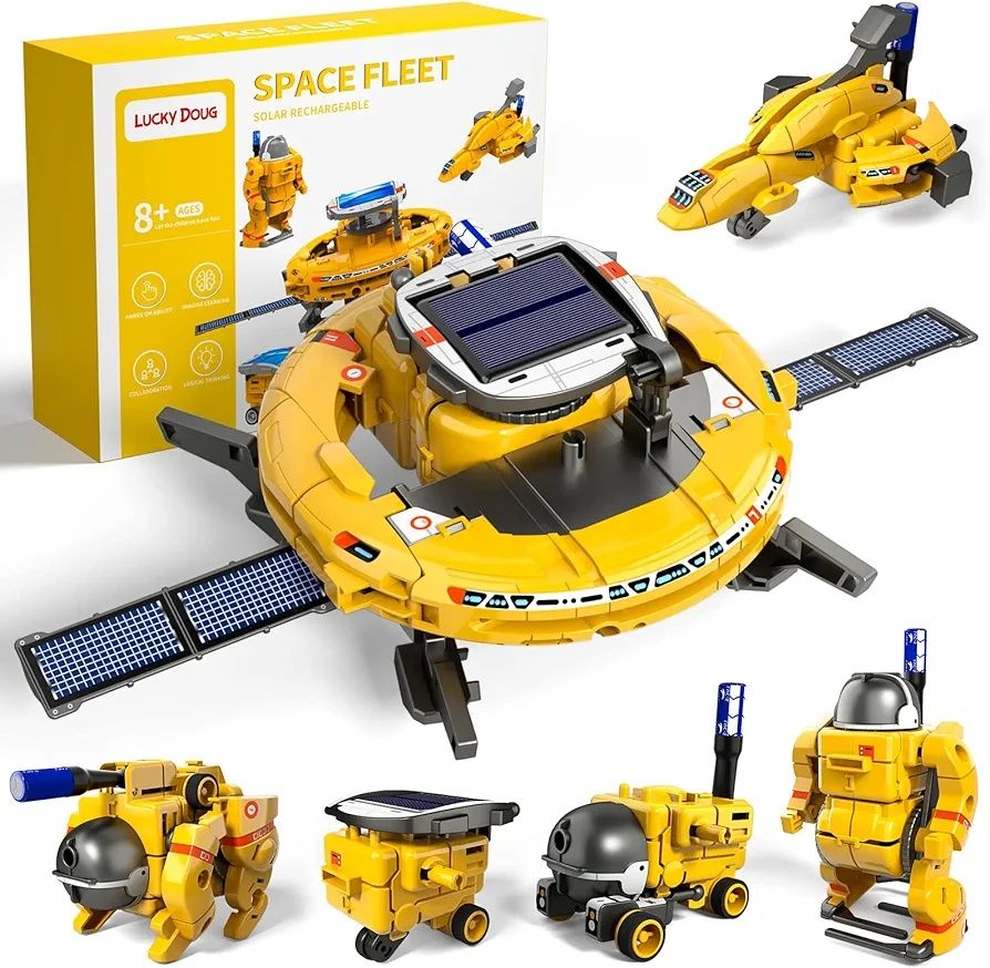 Robot solarny STEM 6w1 dla chłopców