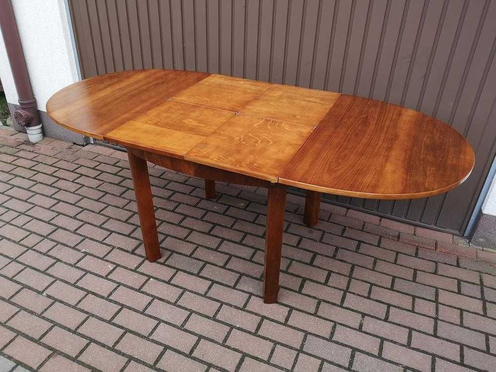 Stół Art-Deco Orzech Zgrabny Stary Antyk Rozkładany Po Renowacji.