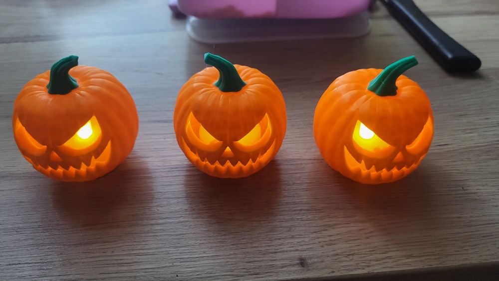 3 Dynie Halloween Led