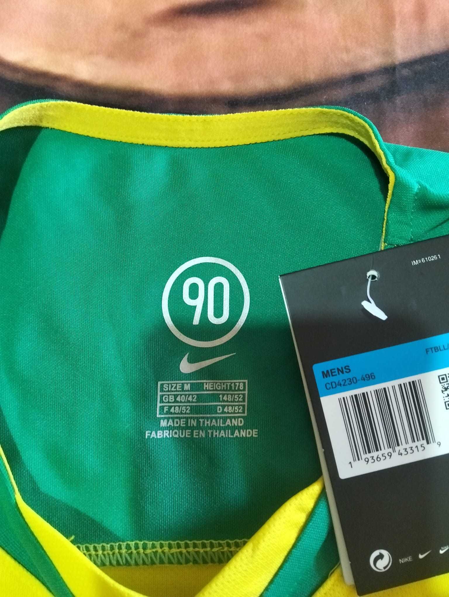 camisola nike total 90 brasil 2004 adriano 7 tamanho M