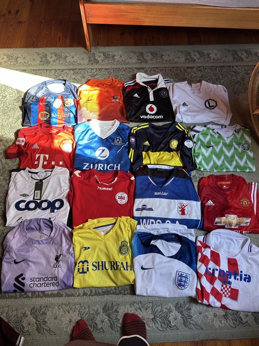 Sportowe koszulki piłkarskie football tshirts nike adidas puma kappa