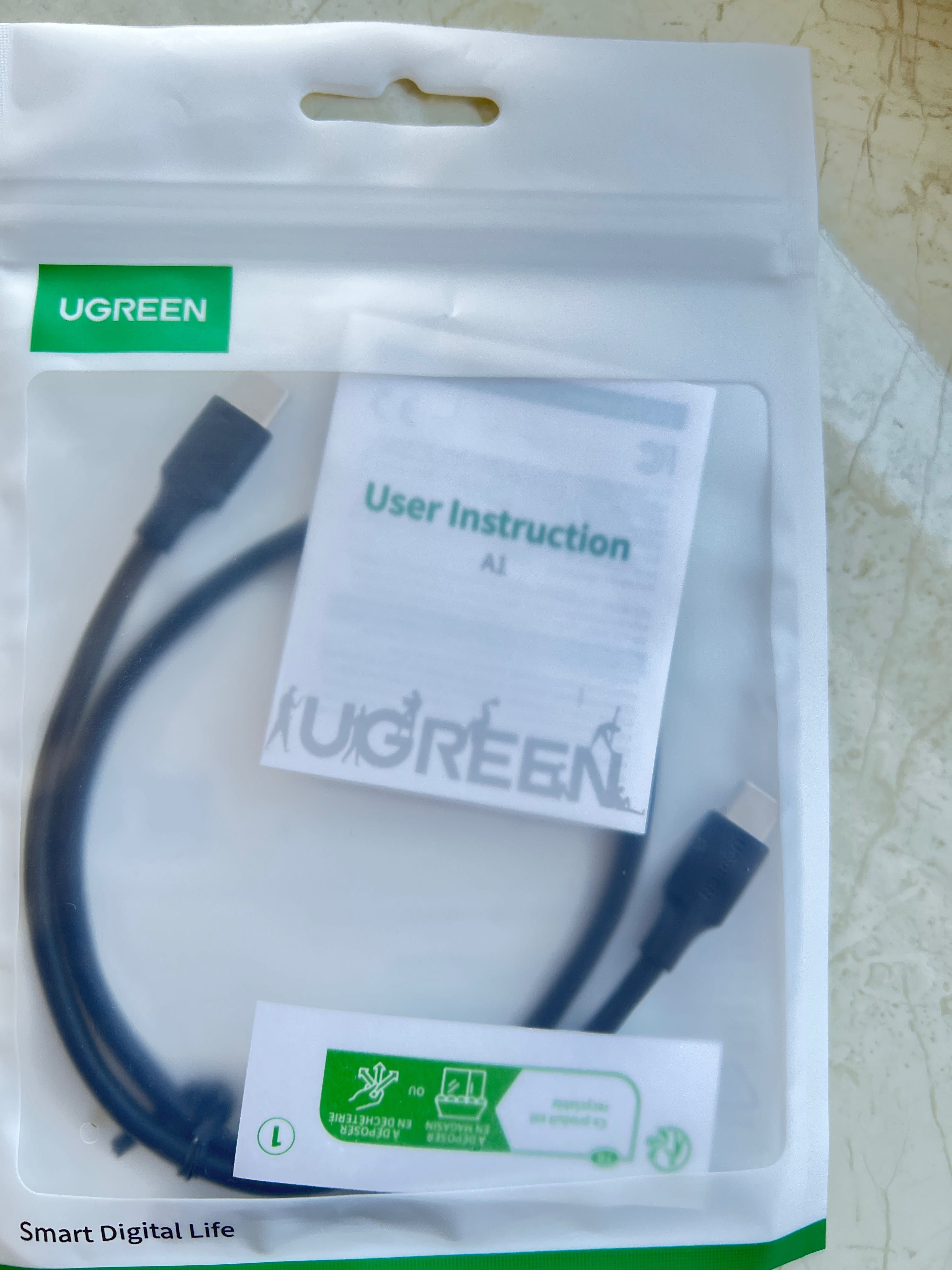 Шнур  Ugreen usb type c to type c 0,5м