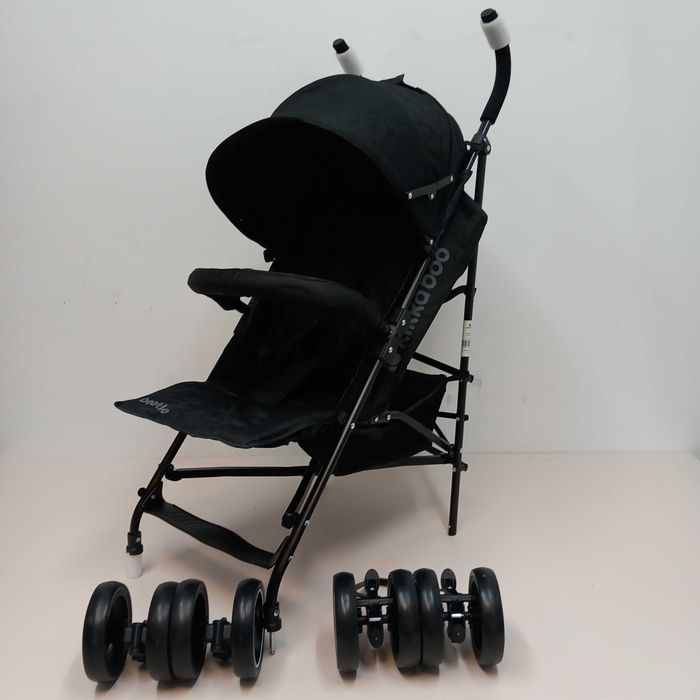 Wózek spacerowy Kikkaboo Beetle do 22 kg, czarny, lekki  (B447)