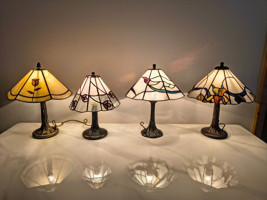 Tiffany lampy witrażowe stołowe / nocne / biurowe Art deco