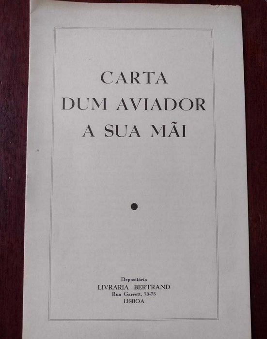Carta dum Aviador a sua Mãi - 1940