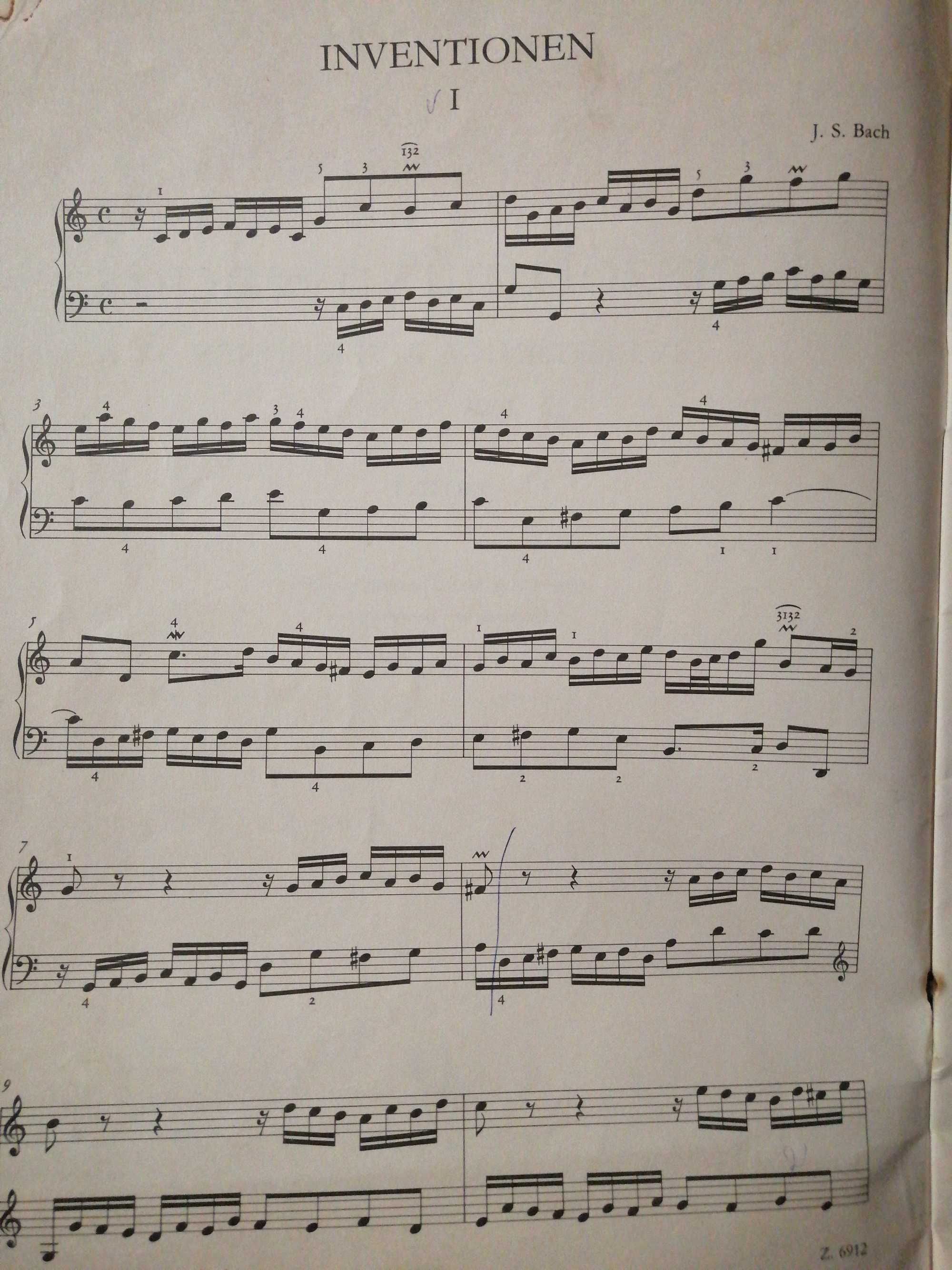 Сборник И. С. Бах (ноти для фортепиано)