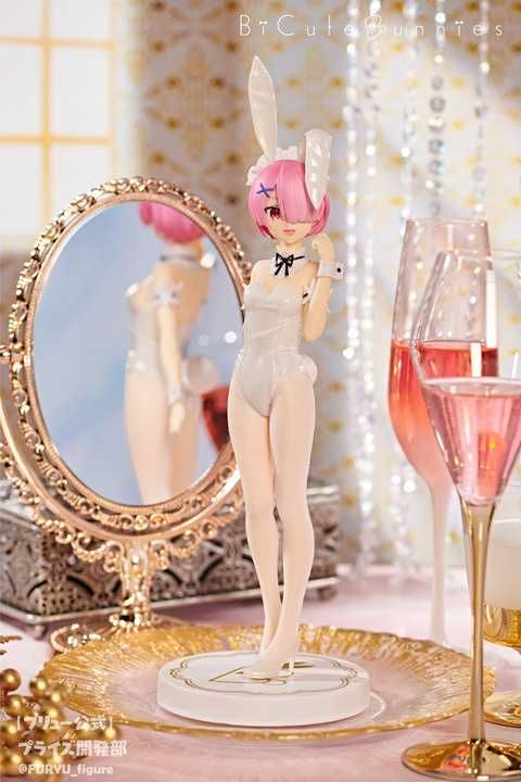 Re:ZERO Bunnies Figure Ram White Pearl Аніме фігурка Оригінал