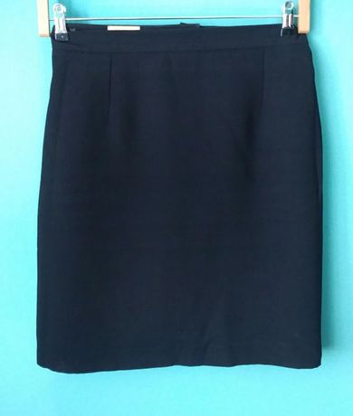 Czarna spódnica spódniczka ołówkowa na podszewce 42