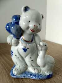 gęś i miś Figurka porcelana, gęś nie jest przyjacielem niedźwiedzia?