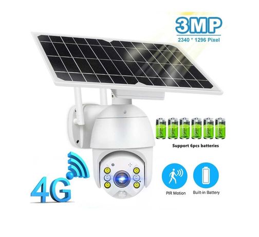 Câmara Solar * 3MP * Speed Dome * 3G / 4G * SEM FIOS * NOVO