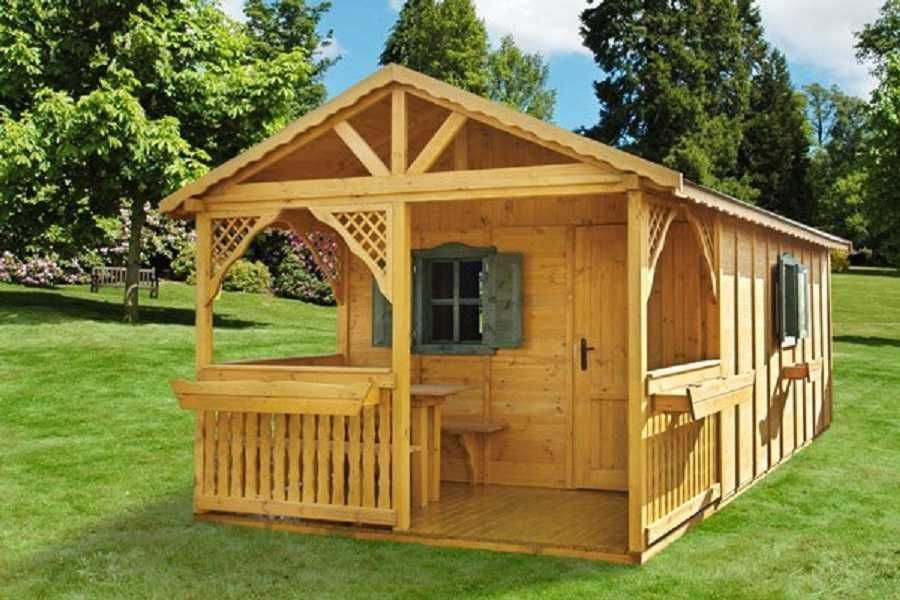 DOMEK PIOTRUŚ 3x7,5m 2-spadowy Impregnowany+Podłoga +Taras | Cena -10%