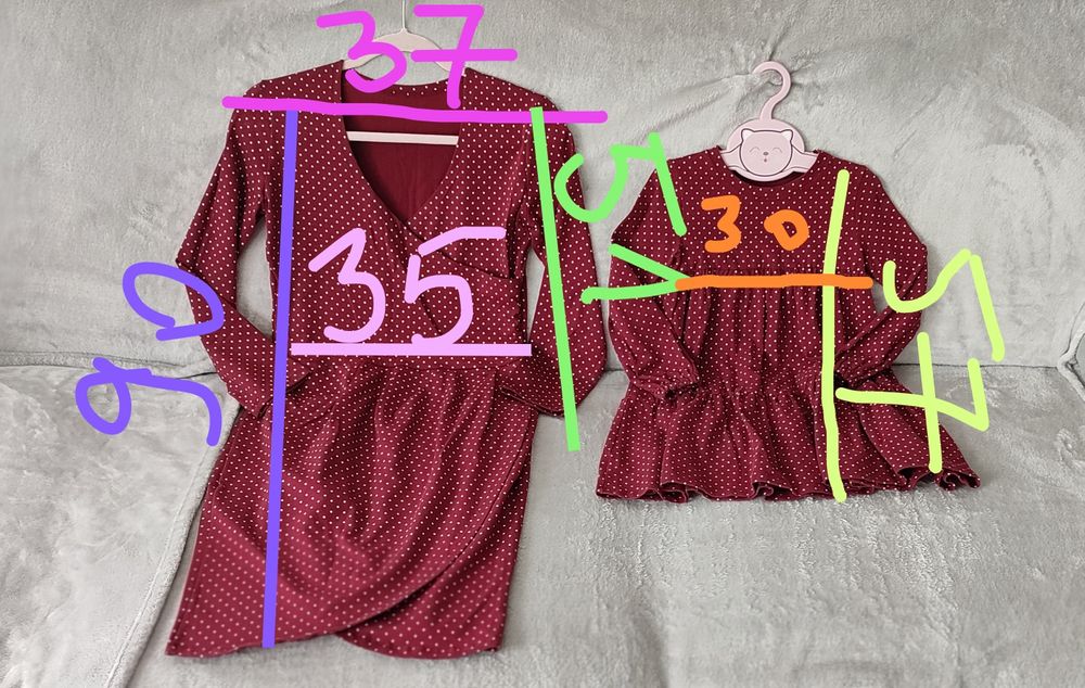 Sukienki dla mamy i córeczki