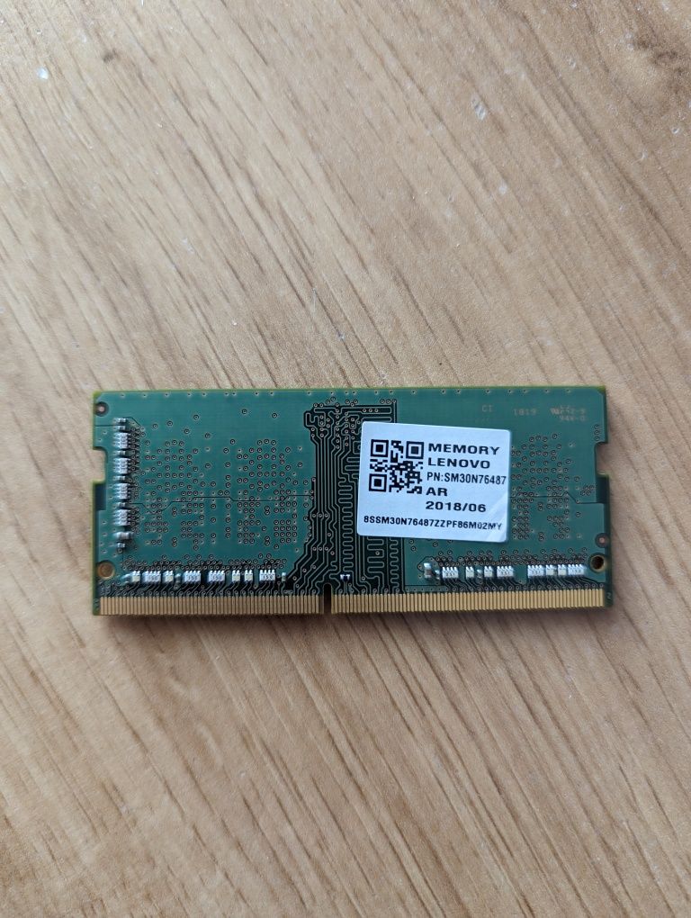 Kość ram Samsung 4gb ddr4 laptop