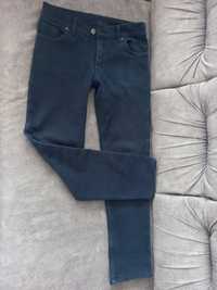Тёмно-синие джинсы на флисе рост 158 для мальчика
