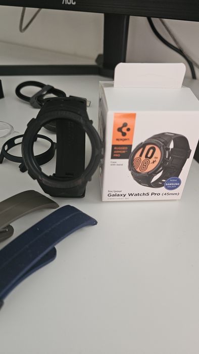 Samsung Galaxy watch5 Pro c/ garantia + 5 capas + 3 proteções