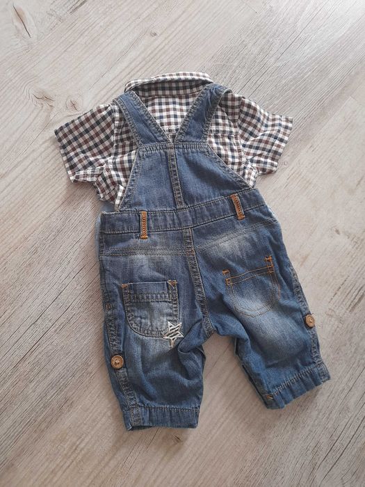 Next baby komplef dla Maluszka body koszula ogrodniczki do 56cm