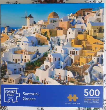 Puzzle Corner Piece, Santorini, Greece, 500 elementów.