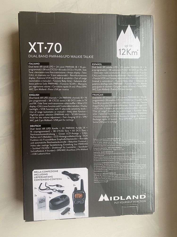 Рації Midland xt70