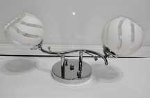Lampa sufitowa żyrandol dwuramienny biały