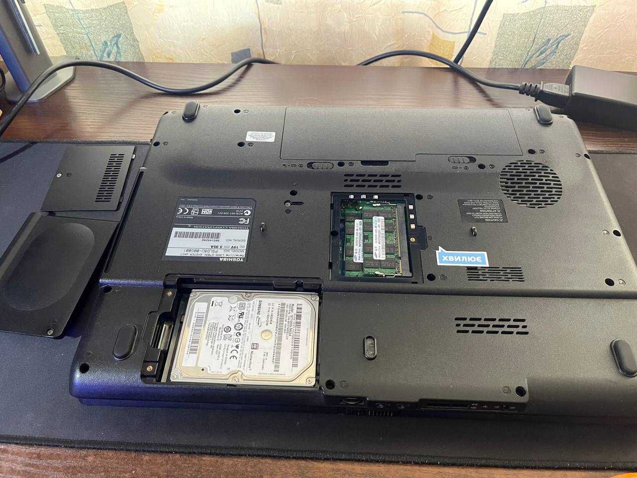 Отличный ноутбук Toshiba L355 / Core 2 Duo T9400, 4gb ddr2, HDD 1000gb