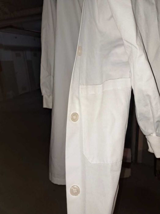 Bata branca para ciências/laboratório escola