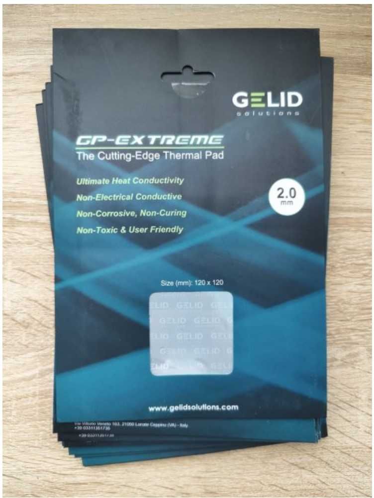 Термопрокладка Gelid GP-Extreme  120x120 0.5-3мм 12 Вт/м*К