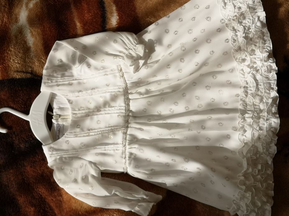 Abrakadabra Mia Sukienka na chrzest rozmiar 74