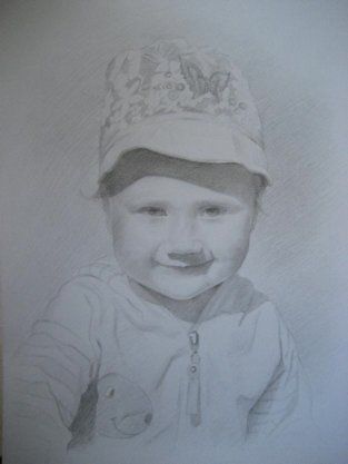 Портрет ребенка карандашом Киев.портрет карандашом Киев.