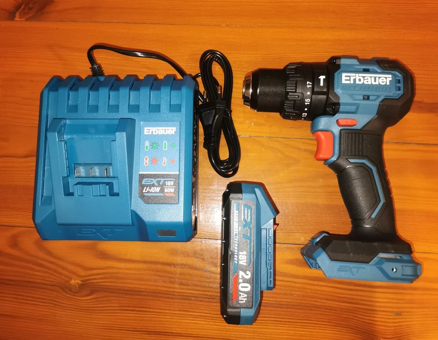 Nowa Wkrętarka udarowa  Erbauer G2 18  akumulator 75Nm, nie parkside