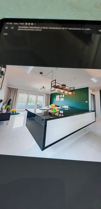 OKAZJA Meble kuchenne + wyspa biały połysk