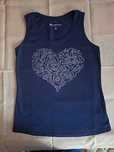 Granatowy damski shirt